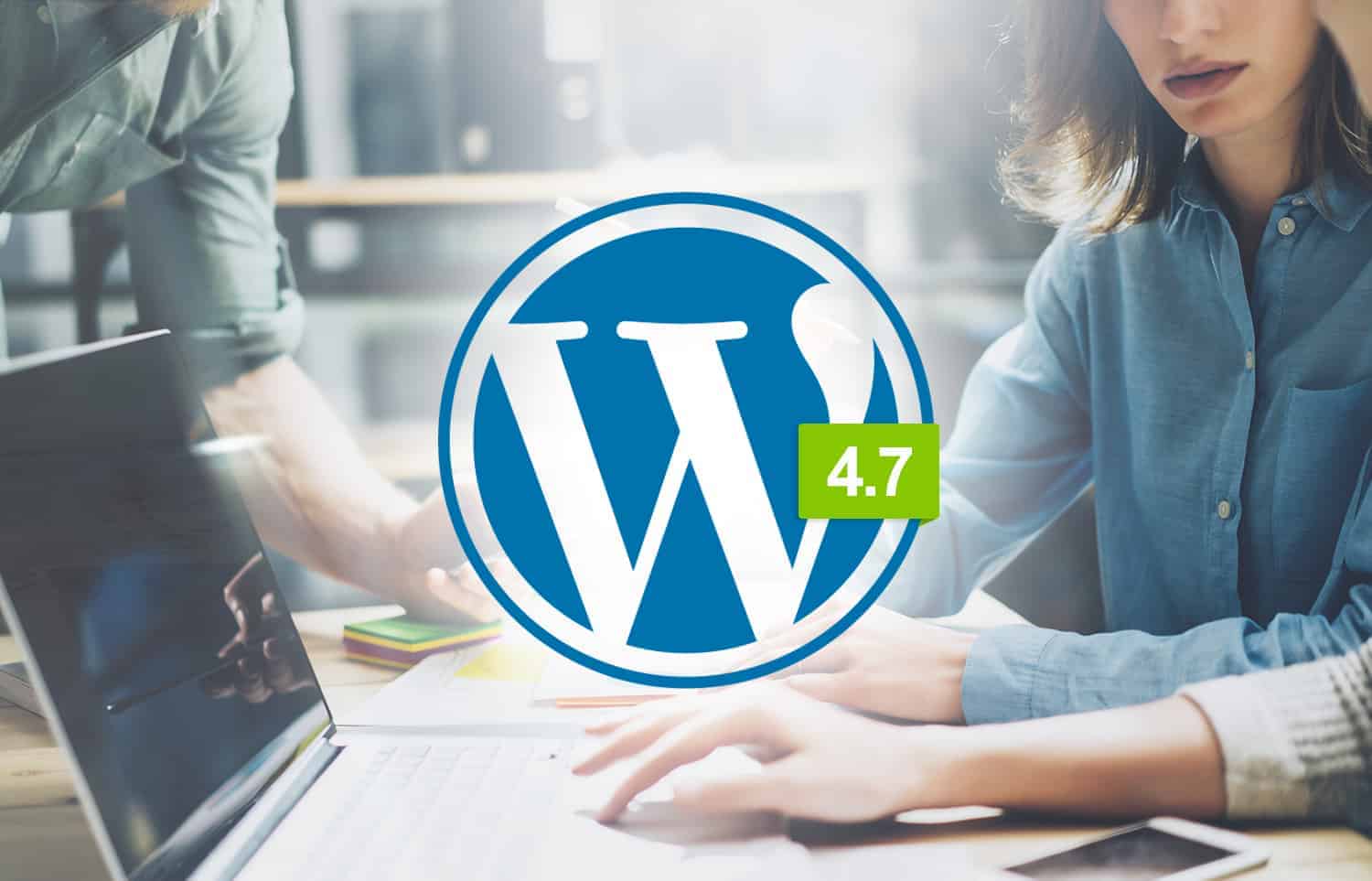 wordpress logo on 4.7 version